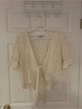Y2K Flowy AE Wrap Top